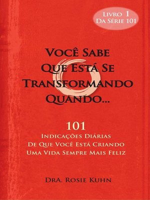 cover image of Você Sabe Que Está Se Transformando Quando...